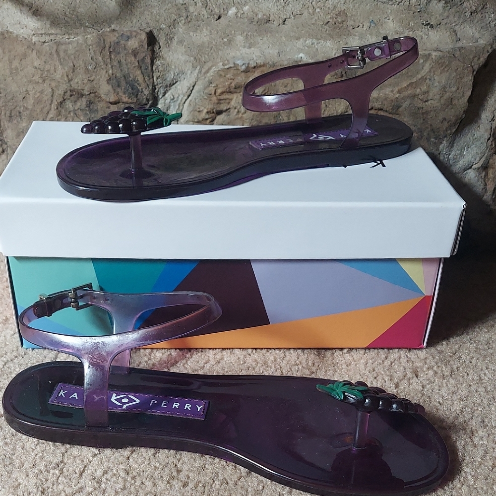 Katy Perry Collections Purple Sandals Vibrant Style
